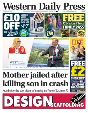 Cover of Western Daily Press (Saturday)