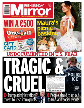 Cover of Irish Sunday Mirror