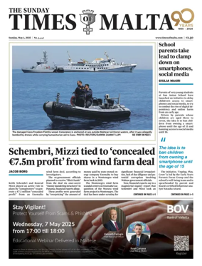 Cover of The Sunday Times of Malta