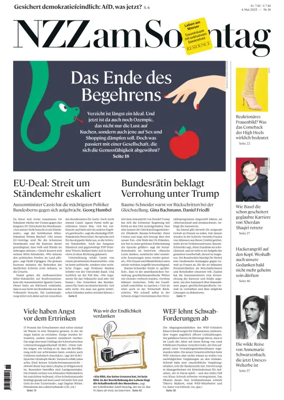 Cover of Neue Zurcher Zeitung Sunday