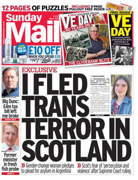 Cover of Sunday Mail (UK)