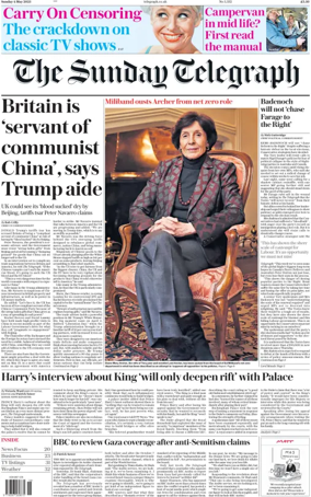 Cover of The Sunday Telegraph