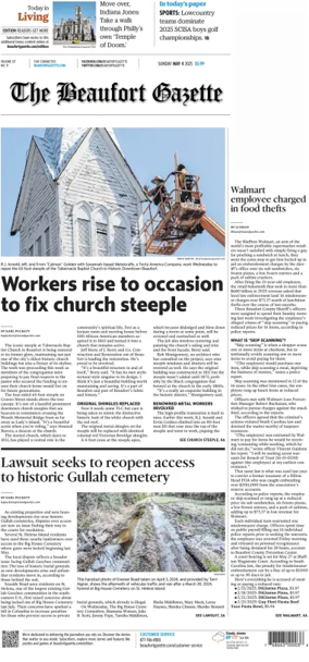 Cover of Beaufort Gazette (Sunday)