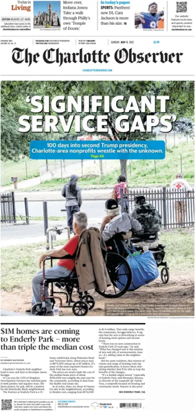 Cover of The Charlotte Observer (Sunday)