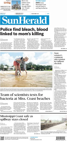 Cover of The Sun Herald (Sunday)