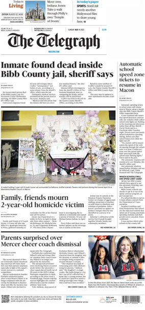 Cover of The Telegraph (Macon) (Sunday)