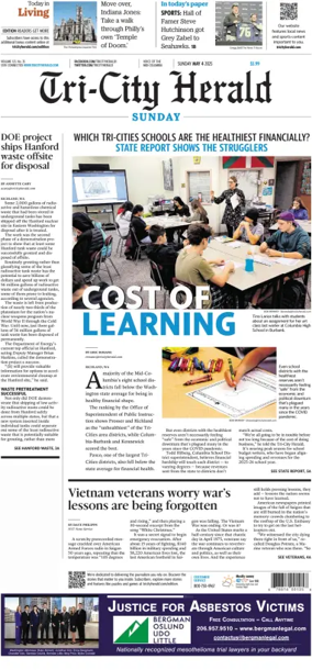 Cover of Tri-City Herald (Sunday)