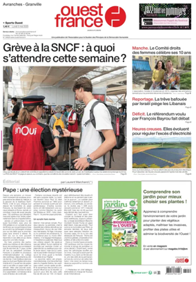 Cover of Ouest France (Avranches)