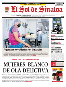 Cover of El Sol de Sinaloa