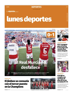 Cover of Lunes Deportes