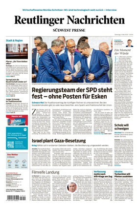 Cover of Reutlinger Nachrichten