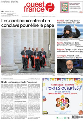 Cover of Ouest France (Avranches)