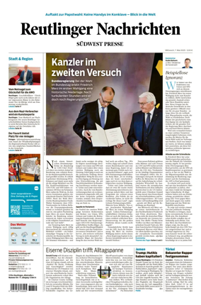 Cover of Reutlinger Nachrichten