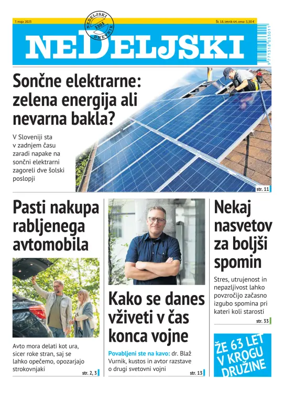 Cover of Nedeljski Dnevnik
