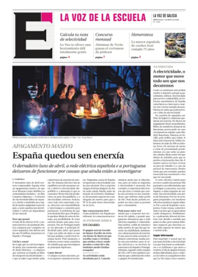 Cover of La Voz de Galicia (Viveiro) - La Voz de la Escuela