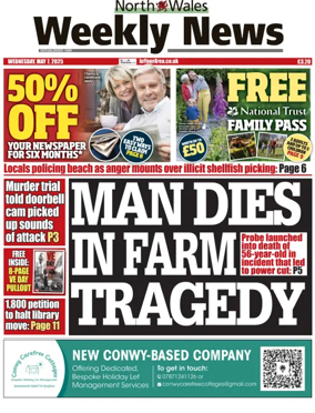 Cover of North Wales Weekly News