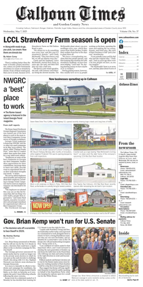 Cover of Calhoun Times