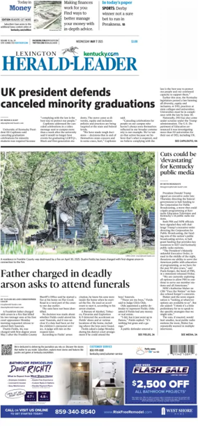 Cover of Lexington Herald-Leader