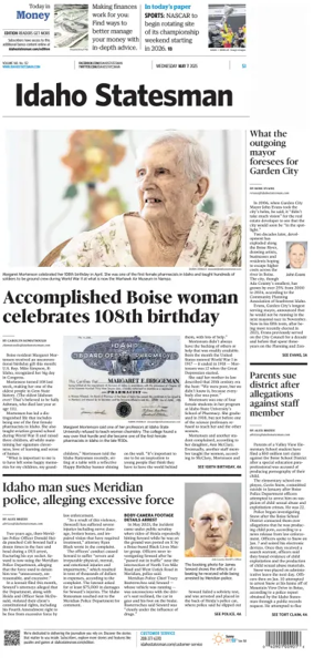 Cover of The Idaho Statesman