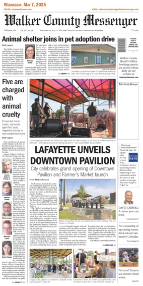 Cover of Walker County Messenger