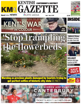 Cover of Kentish Gazette Canterbury & District