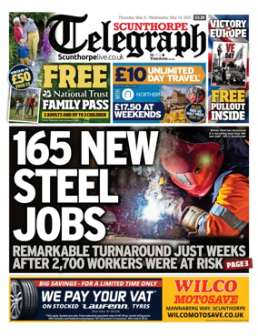 Cover of Scunthorpe Telegraph