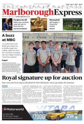 Cover of Marlborough Express