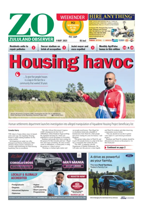 Cover of Zululand Observer - Weekender