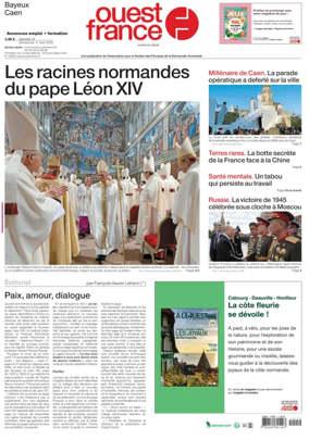 Cover of Ouest France (Bayeux / Caen)