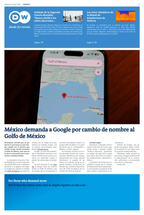 Cover of Deutsche Welle (Spanish edition)