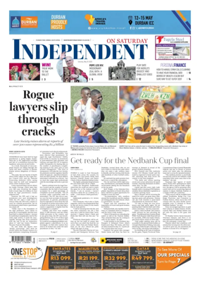 Cover of The Independent on Saturday