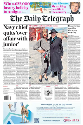 Cover of The Daily Telegraph - Saturday