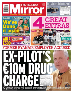 Cover of Irish Sunday Mirror