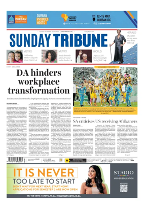 Cover of Sunday Tribune