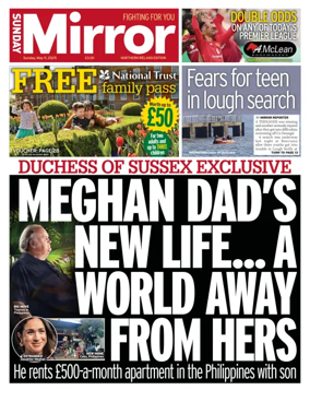 Cover of Sunday Mirror (Northern Ireland)