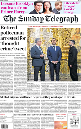 Cover of The Sunday Telegraph