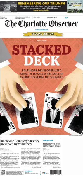 Cover of The Charlotte Observer (Sunday)