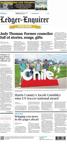 Cover of Ledger-Enquirer (Sunday)