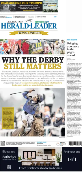 Cover of Lexington Herald-Leader (Sunday)