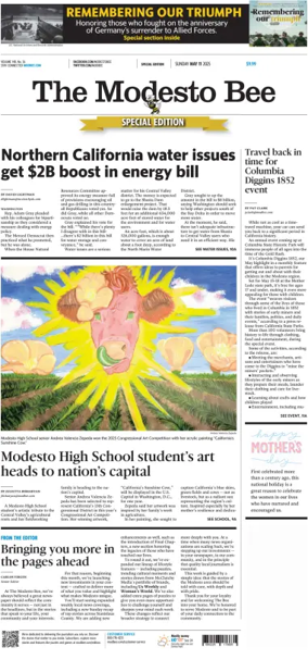 Cover of The Modesto Bee (Sunday)