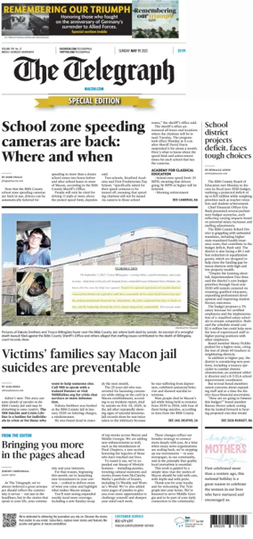 Cover of The Telegraph (Macon) (Sunday)