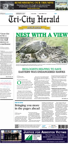 Cover of Tri-City Herald (Sunday)