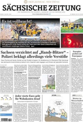 Cover of Sächsische Zeitung  (Dresdner Meißner Land)