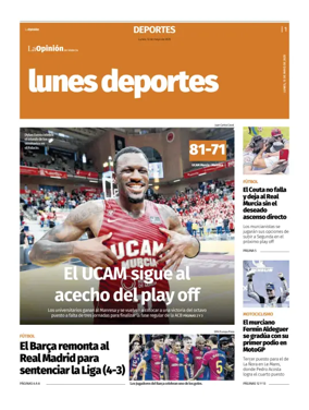 Cover of Lunes Deportes