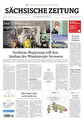 Cover of Sächsische Zeitung  (Dresdner Meißner Land)