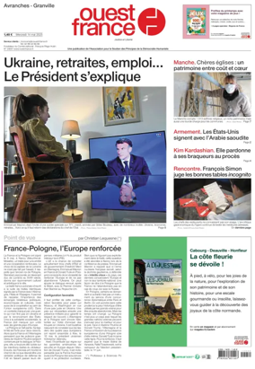 Cover of Ouest France (Avranches)