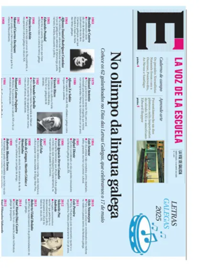 Cover of La Voz de Galicia (Ourense) - La Voz de la Escuela