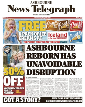 Cover of Ashbourne News Telegraph