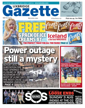 Cover of Uxbridge Gazette