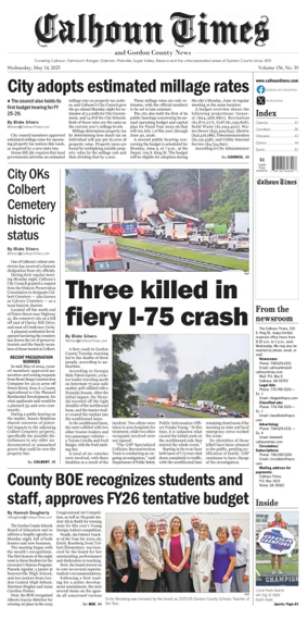 Cover of Calhoun Times